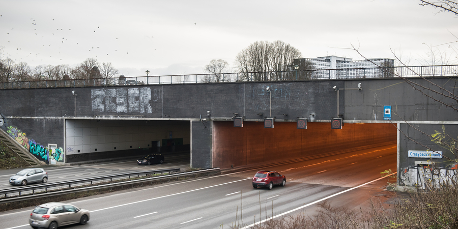 Werken aan de Craeybeckxtunnel